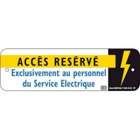 plaque alu 'acces reserve'|Catu-CATAM-51-2