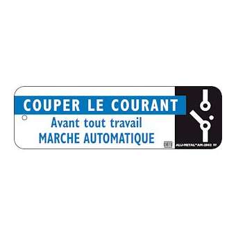 plaquette alumetal 'marche automatique'|Catu-CATAM-284-2