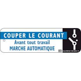 plaquette alumetal 'marche automatique'|Catu-CATAM-284-2