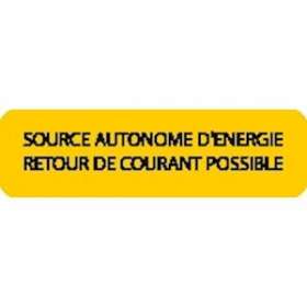 plaquette alumetal 'source autonome...'|Catu-CATAM-240-2