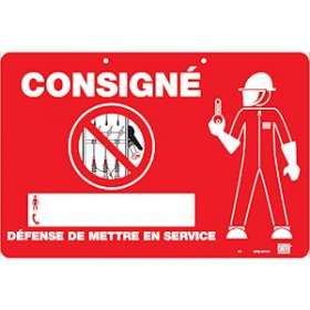plaque plastique et magnetique consigne|Catu-CATAPA-4110