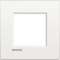 Plaque Livinglight Air Metal monochrome 2 modules - Blanc pur