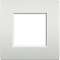 Plaque Livinglight Air Brillant 2 modules - Perle blanche