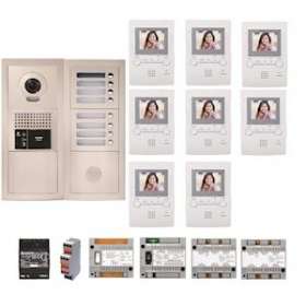 Pack vidéo 8 bp encastré, module vigik, centrales, 2 gt4z, 8 gt1m3l & alim.|Aiphone-AIPGTBV8E