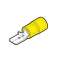 Clip partiellement isolé mâle jaune (4 à 6 mm²) - 6,3 x 0,8 mm|Cembre-CMBGF-M608