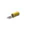 Languette FASTON Jaune préisolée 6,3 x 0,8mm-Laiton étamé-Section: 4 à 6mm²|TE Connectivity ( Ex Tyco Simel )-TYS606910