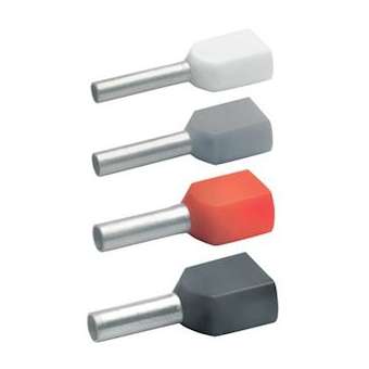 Embout de câblage isolé orange pour 2 fils de 4². Longueur: 12mm|Klauke-KKE874-12T