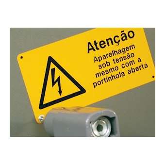 Etiquette signalétique de type MG-SIGNS-R arrêt urgence 62 mm jaune|Cembre-CMB990743