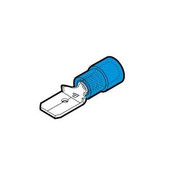 Clip partiellement isolé mâle bleu (1,5 à 2,5 mm²) - 6,3 x 0,8 mm|Cembre-CMBBF-M608