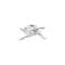 CHIEF - Support VP plafond accroche VP 22 kg max blanc