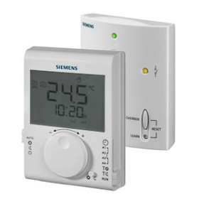 Thermostat ambiance grand LCD journ. kit RF|Siemens HVAC-SBARDJ100RF-SET