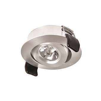 DL120, spot aluminium orientabl, diamètre de 51mm, 4000K, BN, LED 1W, IP20|Collingwood-SLHDL120NW
