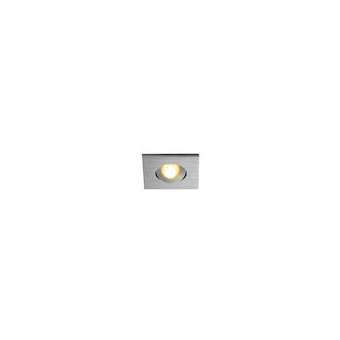 NEW TRIA 40, LED, carré, enc. carré alu 3W 3000K 30DEG alim clips ressorts|SLV-DC5114406