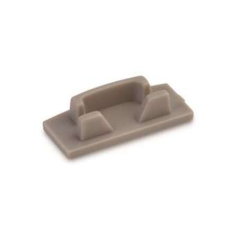 Embout en ABS sans passage de câble, pour les profils en aluminium anodisé 7mm|Collingwood-SLHSM7ECB