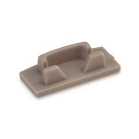 Embout en ABS sans passage de câble, pour les profils en aluminium anodisé 7mm|Collingwood-SLHSM7ECB