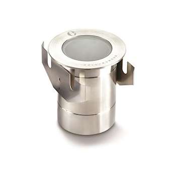 GL040, encastré rond basse luminance inox 316, 2W, 34DEG, 2700K, IP68|Collingwood-SLHGL040DMBL27