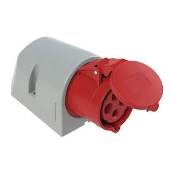 Prise saillie 32A 3P+T 380/415 V IP44 EASY|Bizline-BIZ701113