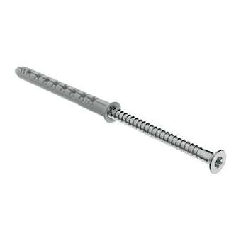 Cheville à expansion longue en nylon PA 6 D 8 x 80 mm avec vis Torx (x 100)|Bizline-BIZ720130