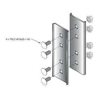 Paire d'éclisses VBI 80, GC Pour IPN 80.|Niedax France-NDX702202