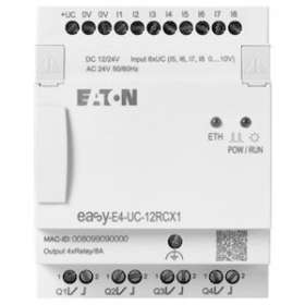 Appareil de base 12/24 VDC,24 VAC, sans afficheur, 8E TOR dont 4 ana, 4S relais|Eaton industries-EONEASY-E4-UC-12RCX1