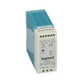 Alimentation stabilisée découpage mono entrée 100V~ à 240V~ et sortie 12V - 40W|Legrand-LEG146602