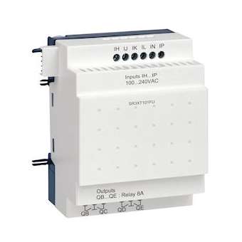 Zelio Logic - module d'extension E/S TOR - 10 entrées/sorties - 100..240Vca|Schneider Electric-SCHSR3XT101FU