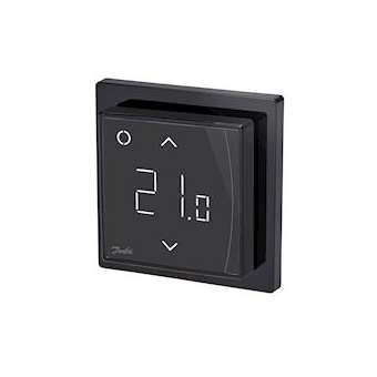 Thermostat d'ambiance connecté ECtemp Smart noir (Ral 9005) avec sonde de dalle|Danfoss-DFS088L1143