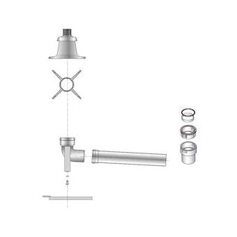 Kit de raccordement PPS flexible chaudière + cheminée D 110 mm|De Dietrich-DDQ100015287