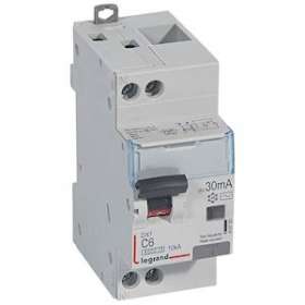 Disj. diff monobloc DX³6000 10kA arrivée haut/départ bas vis U+N 6A typeAC 30mA|Legrand-LEG410783