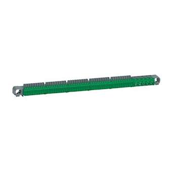 Bornier répartition IP2X terre - 5 connexions 6mm² 25mm² - vert - longueur 332mm|Legrand-LEG405057