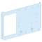 PrismaSeT G Active - Platine NSX630 horizontal - fixe-Cde maneton-RAL9003