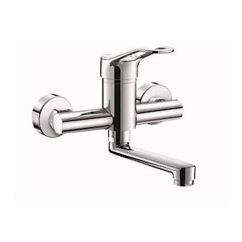 Mit. mural méca. Securit. bec orient. L.150, man. ajrée, std|Delabie-DL52446S