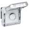 Thermostat électronique d'ambiance Plexo composable IP55 250V - gris et blanc