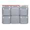 Lot de 2 inter ou va-et-vient + 4 prises étanche Plexo complet saillie - gris|Legrand-LEG200181