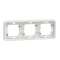 Mureva Styl - Cadre 3 postes horizontal - encastré - IP55 - IK08 - blanc|Schneider Electric-SCHMUR39109