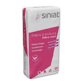 Plâtre à enduire court Siniat Sac de 25kg|Siniat-LPE95849