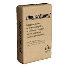Mortier adhésif Sac Kraft de 25kg|Siniat-LPE98129