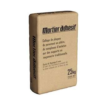 Mortier adhésif Sac Kraft de 25kg|Siniat-LPE98129