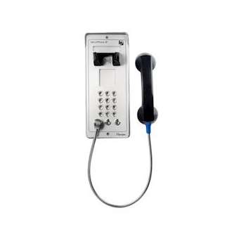 Poste sécurité anti-vandales étanche SecurPhone SIP à clavier Rouge|Depaepe-DEPPVI20R