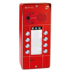 Portier mains-libres SecurAccess PMR IP CAM 8 BT Rouge|Depaepe-DEPPX408R