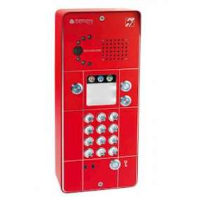 Portier mains-libres SecurAccess PMR IP CAM Clavier 3 BT Rouge|Depaepe-DEPPX503R