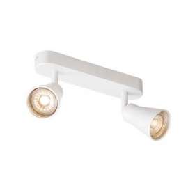 AVO, applique et plafonnier intérieur, double, blanc, GU10/QPAR51, 2x 50W max|SLV-DC51000890