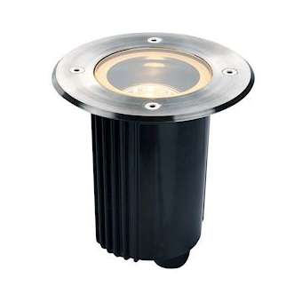 DASAR 80, encastré de sol, QPAR51, GU10, rond, inox 316, max. 35W, IP67|SLV-DC5229320