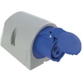 Prise saillie 16A 2P+T 200/250 V IP44 EASY|Bizline-BIZ701117