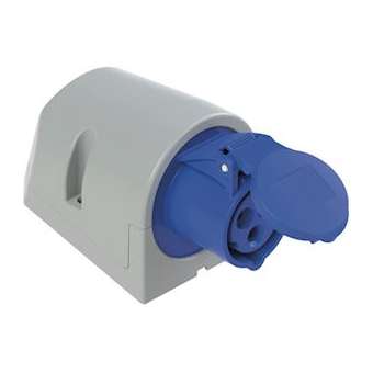 Prise saillie 16A 2P+T 200/250 V IP44 EASY|Bizline-BIZ701117