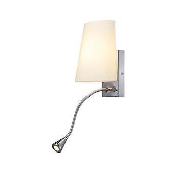 COUPA FLEX, applique, chrome, verre satiné, 1xG9 max. 40W, 3W LED|SLV-DC5149452