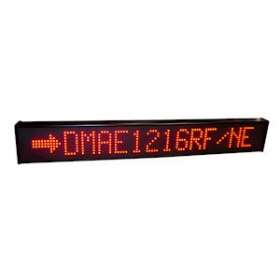 AFFICHEUR MATRICIEL 1 LIGNE 120mm 16 CARACTERES ROUGE 24V IP54|Ditel-D1VDMAE1216R4F