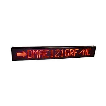 AFFICHEUR MATRICIEL 1 LIGNE 120mm 16 CARACTERES ROUGE 24V IP65|Ditel-D1VDMAE1216R4P