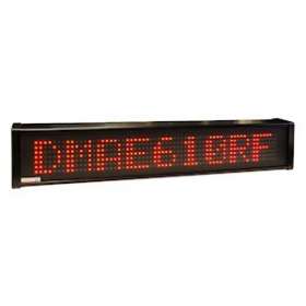 AFFICHEUR MATRICIEL 1 LIGNE 60mm 10 CARACTERES ROUGE 230V IP54 TROPICALISE|Ditel-D1VDMAE610RFT