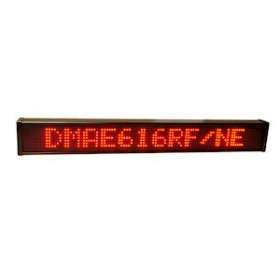 AFFICHEUR MATRICIEL 1 LIGNE 60mm 16 CARACTERES ROUGE 24V IP65 TROPICALISE|Ditel-D1VDMAE616R4PT